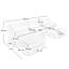 Trois places avec 2 repose-pieds mobiles et coussin lombaire, chenille, éponge, dossier simple avec repose-pieds, soutien ergonomique, placement flexible-447206225