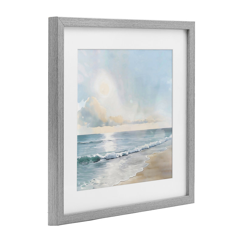 «Blue Seascape Overhead Cloud», reproduction encadrée sous verre, design by Creative Studio, H 13 po x l 13 po