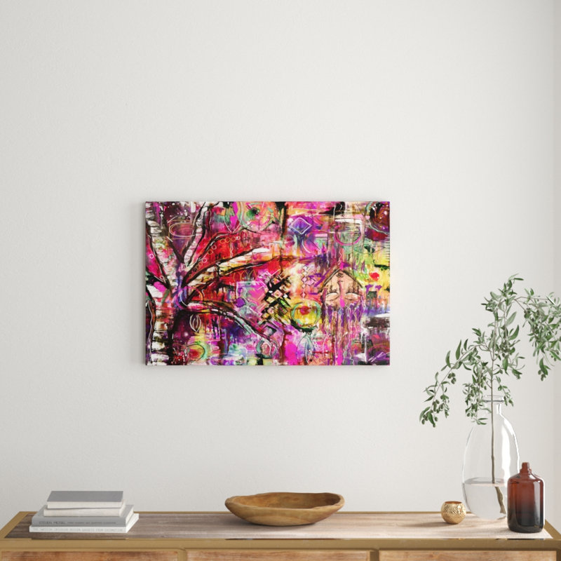 Abstract Surrealism by Sloane Kady - Wrapped Canvas Painting, 51cm H x 76cm W x 3.81cm D