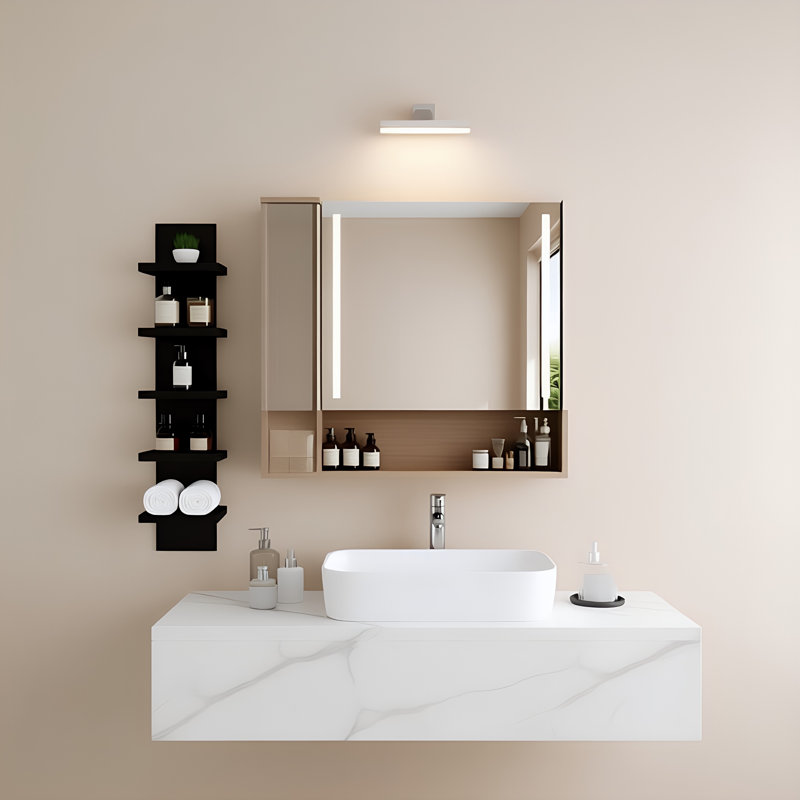 5-tier Wall Shelf, Black