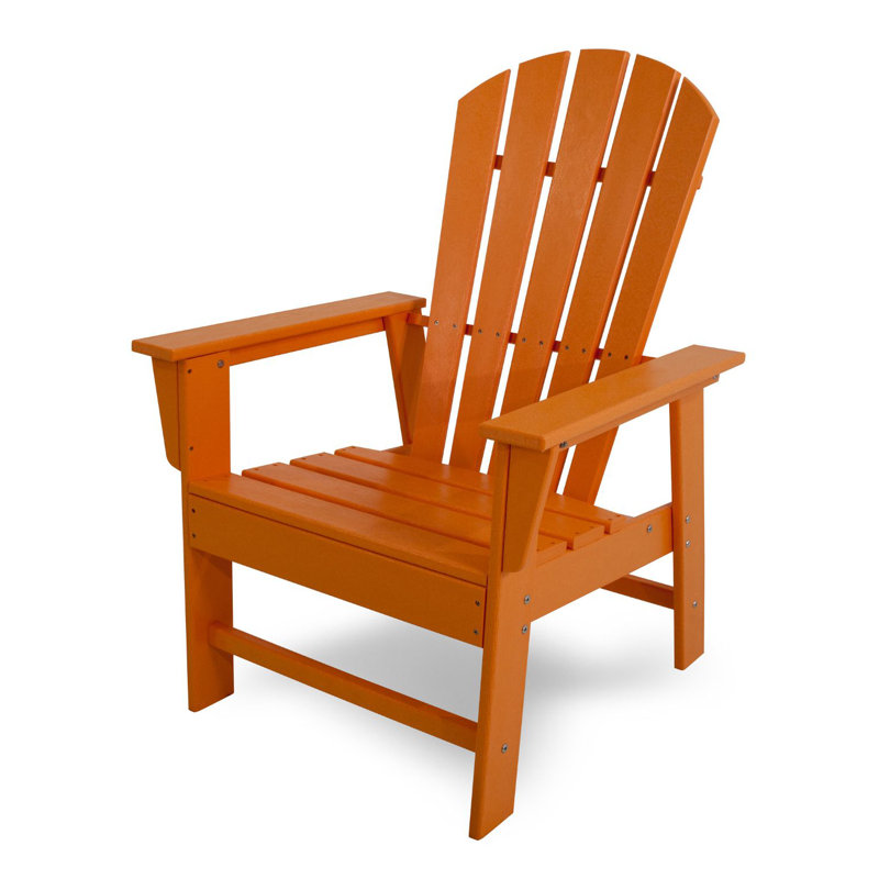 POLYWOOD South Beach Casual Chair, Tangerine
