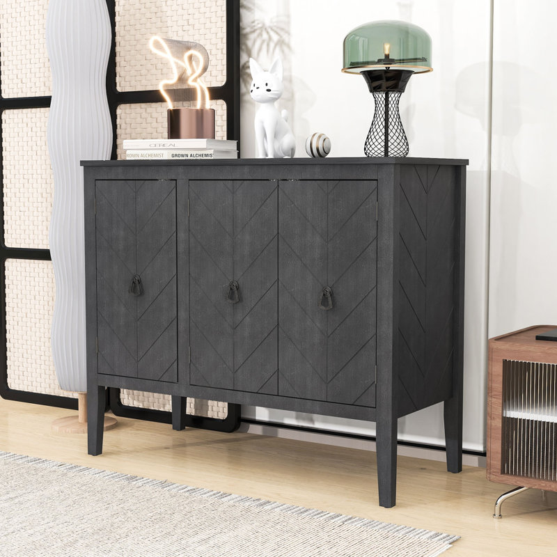 Sideboard Cabinet for Living Room, Gray