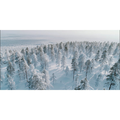 Art mural sur toile Silent Snowy Ridge