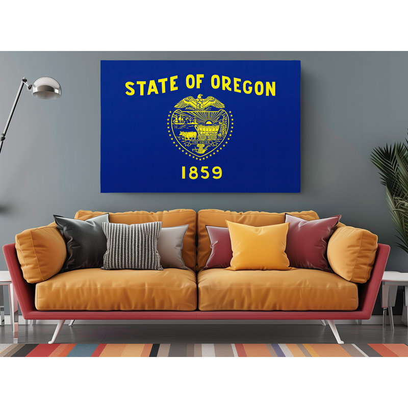 «Oregon State Flag», impression sur toile tendue, L 45 po x H 30 po