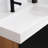 Art 55" Natural Maple Veneer Plywood Bathroom Vanity with Engineered Arcylic Top