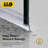 H Type Bathroom Seal 1/4"(6mm) H-Type 22.5" (57.2cm) Long - 4 Pieces-120613938