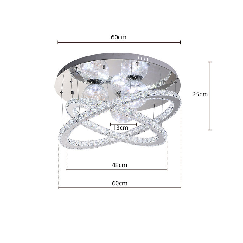 Avros Chrome LED Flush Mount