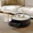 Light luxury round rotating coffee table