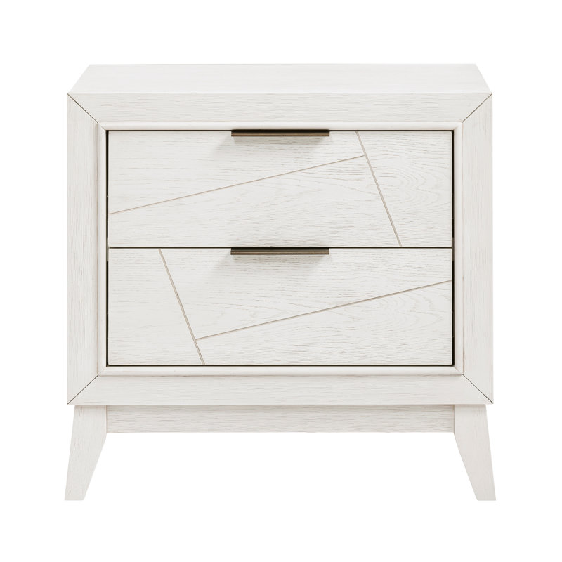 Table de chevet blanche antique avec construction moderne - Design attrayant