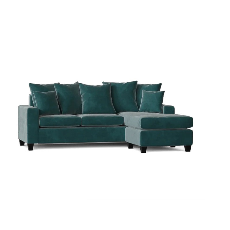 Canapé modulaire Daven, Mélange de polyester paon