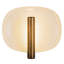 Applique murale DEL blanc perle à intensité variable 9 po avec finition laiton rétro Luster-124959547