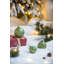 Ornements de boules de Noël D3,9 ", boules de Noël suspendues en verre, ensemble de 6