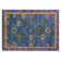 Tapis bleu intérieur / extérieur lavable à la machine Xhevrie