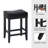Backless Saddle Upholstered 26" Counter Stool with Wood Frame-867278263-867278262