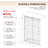 Royal 66 to 72 in. x 76 in. H Frameless  Double Sliding Shower Door with Two Finger Pulls in Matte Black and 3/8 in. (10mm) Clear Glass-124535338-124535337