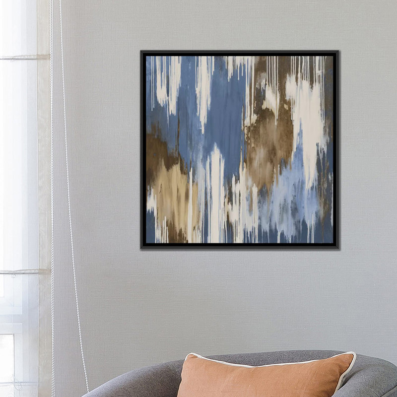 « flamme », reproduction sur toile, H 18 po x l 18 po x P 1,5 po, Toile avec cadre noir, Pas de tapis