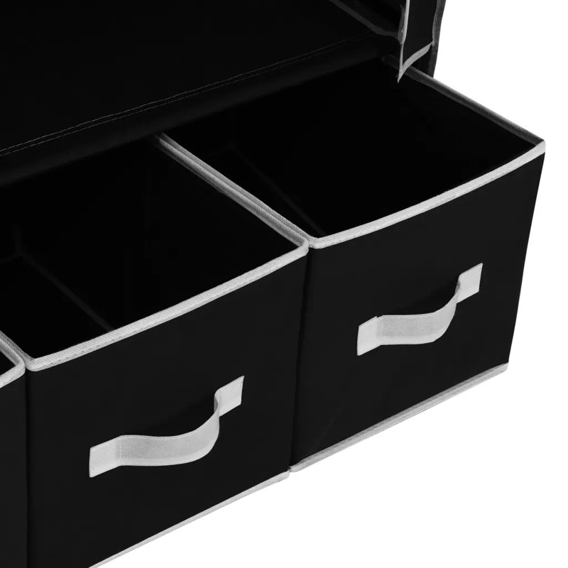 Alrik Steel Wardrobe, Black
