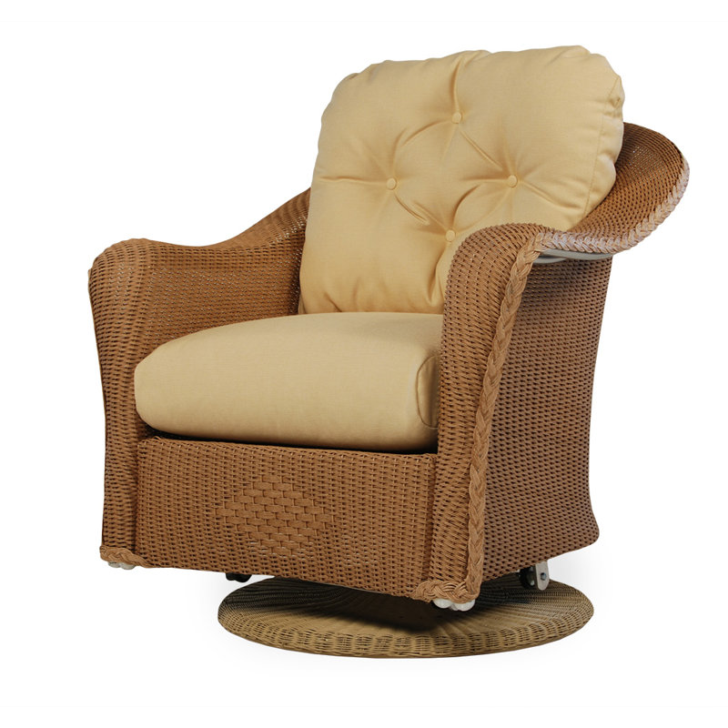 Reflections Outdoor Glider, White, Demo Oatmeal