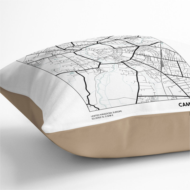 Square Cushion, 40cm H x 40cm W x 15cm D, Stone