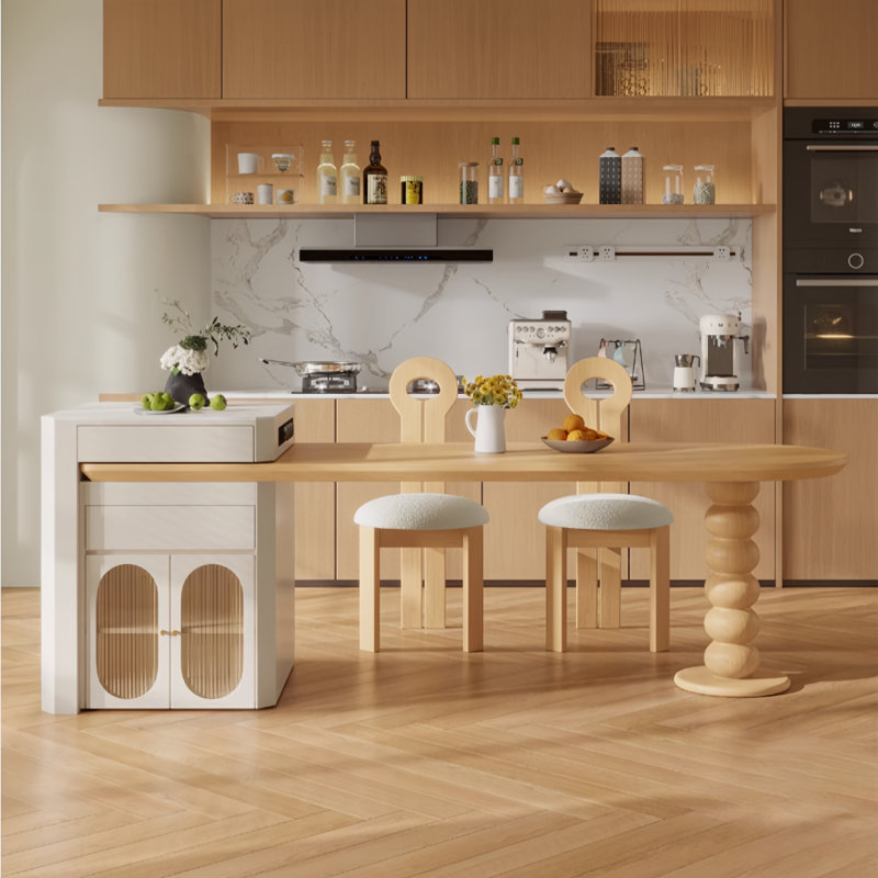 Modern Minimalist Extendable Dining Table