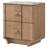 Bittinger 2-Drawer Nightstand with Sintered Stone Top and Curved Drawer Fronts, Light Oak