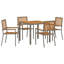 5 Piece Garden Dining Set-1407865563