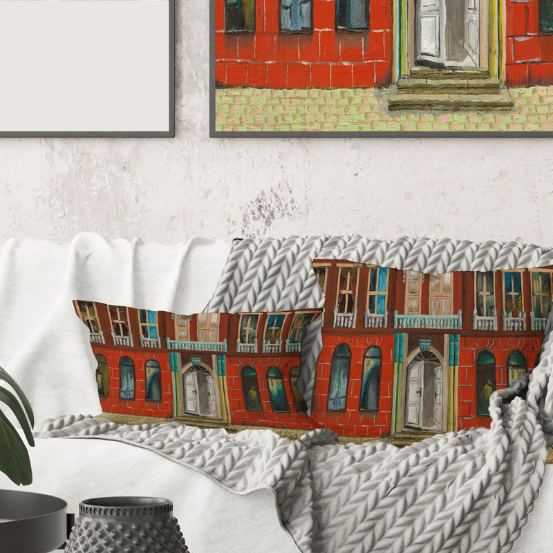 Housse et insert de coussin rectangulaire Facade of Shop in Paris II