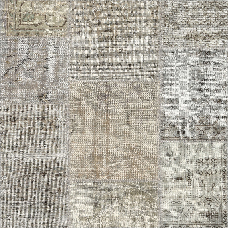 Tapis gris/zone blanche contemporaine Storvik, Rectangle 2 pi x 5 pi