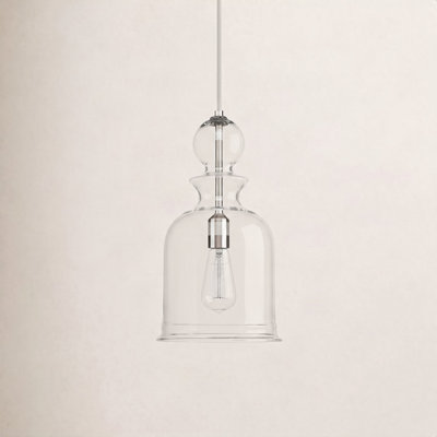 Tilman Single Light Glass Dimmable Pendant