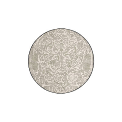 Tapis gris soyeux et moelleux