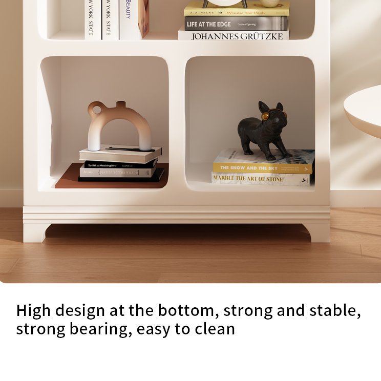 Simple Floor Home Cave Bookcase Geometric Bookcase, (4 Shelves) 59" H x 32" W x 12" D