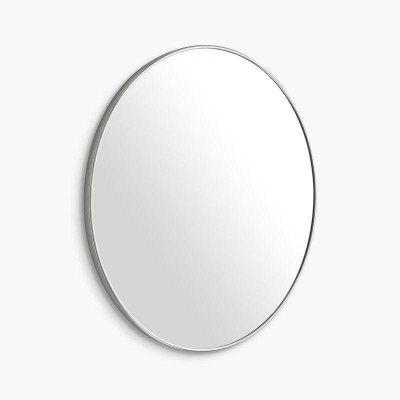 Rowan Metal Circle Mirror Brushed Nickel