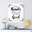 Thanks To The Lord 1 Chron 16:34 - Wrapped Canvas Print-90478274