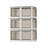 3Pcs Foldable Storage Bins with Lid 4 Doors Collapsible Stackable Closet Organizer Containers with Lock 4Pcs Wheels-267143927-267143921