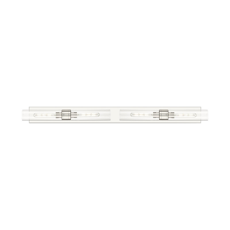 Ballston - Maliyah - 4 Light 51" Bath Vanity Light, Polished Nickel, Clear