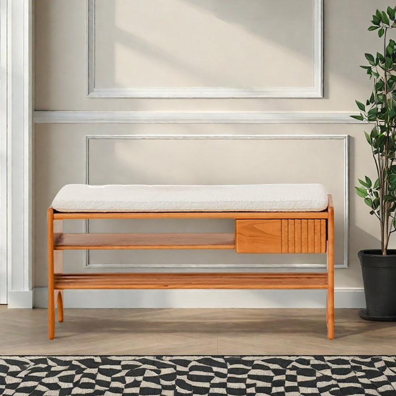 Banc de rangement pour chaussures 35,4 po