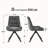 Modern  Chenille Upholstered Swivel Dining Chairs, Accent Armchairs With Metal Legs-1500670424