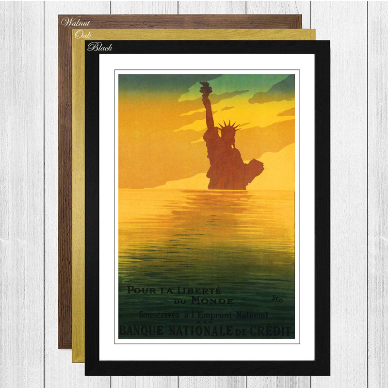 Single Picture Frame Painting, Black