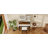 Vanity Desk With LED Lighted Mirror, makeup vanity table with 360° Rotatable Mirror, Dressing table with Sturdy Metal Leg and  Stool