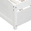 Lit plateforme simple avec lit gigogne blanc - Structure en bois pour lit gigogne de taille chambre à coucher, design moderne et intemporel-118033879