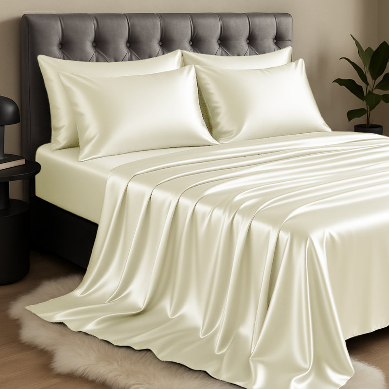 Mulberry Silk Flat Sheet, Ivory, Super King (6')