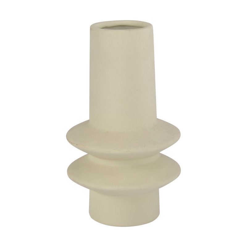Trey Handmade Stoneware Table Vase, 12" H x 6" W x 6" D