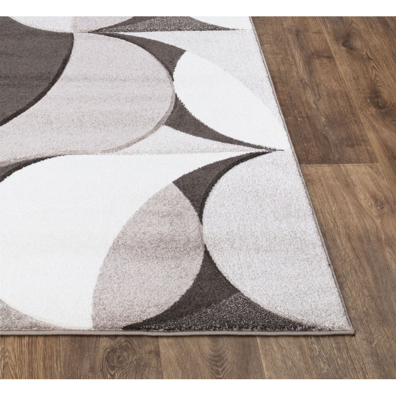 Akaylee Abstract 406.4cm X 584.2cm Area Rug, Rectangle 80cm x 150cm