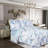  800TC 100% Egyptian Cotton Duvet Cover Set，3pcs Luxury Blue Watercolor Floral Shabby Chic Bedding Set, Aesthetic Botanical Pattern Aesthetic Botanical Pattern for Bedroom Guest Room Student Dorm All Seasons-129787673