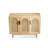 Modern Burlywood Solid Wood Sideboard