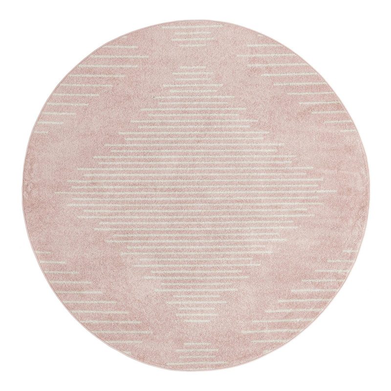 Tapis rose Dacula, Rond 7 pi 10 po