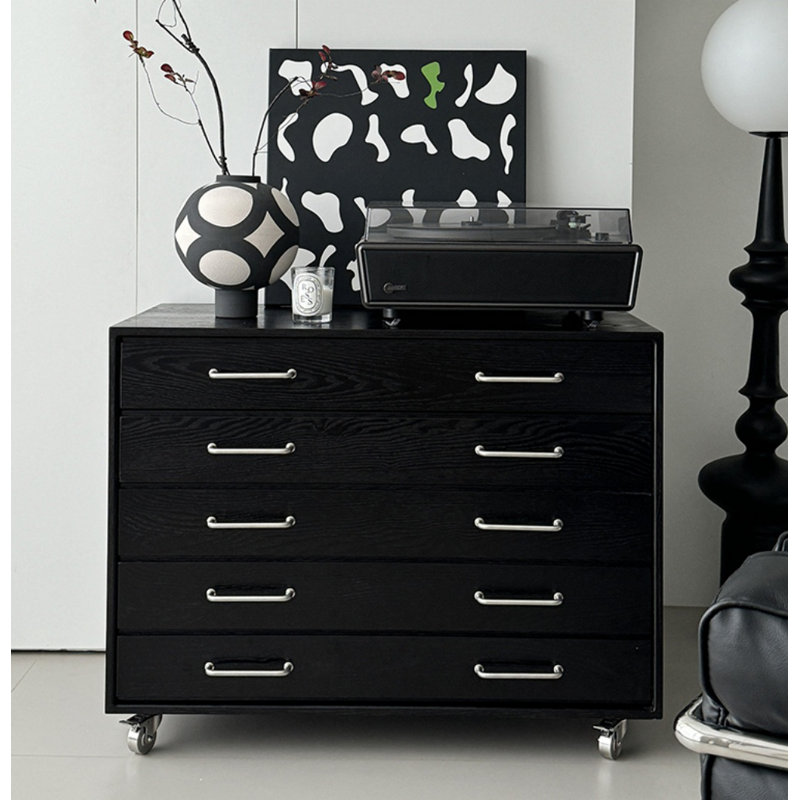 Commode d'appoint Saryna, Noir