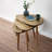  Solid Wood 3 Legs Nesting Tables -Walnut