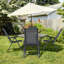 Ensemble de 4 chaises pliantes en tissu Costway
