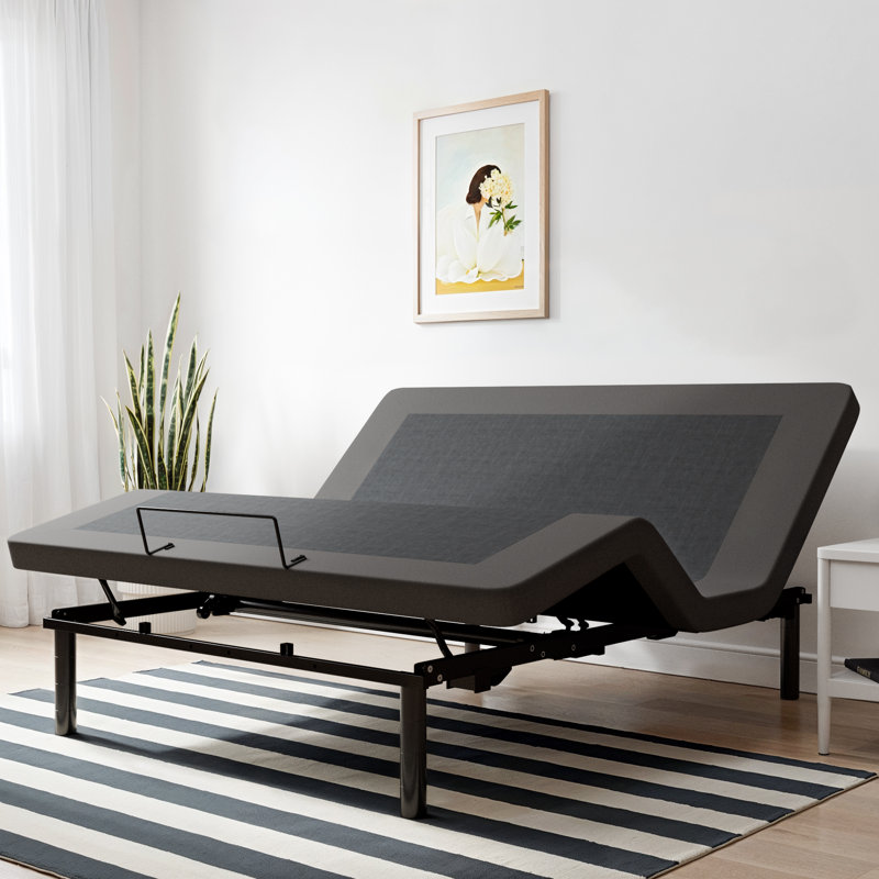 Lysistrate Adjustable Bed Base, Wireless Remote, Independent Incline Durable Motor, Queen